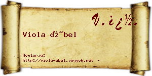 Viola Ábel névjegykártya