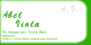 abel viola business card